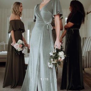 Baltic Born Meghan Velvet Wrap Maxi Dress